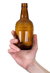 Image showing Bottle in hand