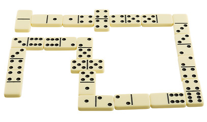 Image showing Bones of dominoes