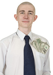 Image showing Man with money in a pocket