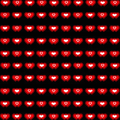 Image showing Red heart background