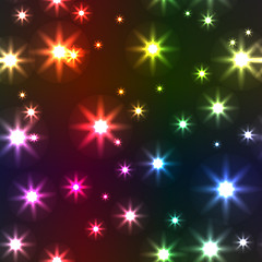 Image showing Abstract background with motley stars