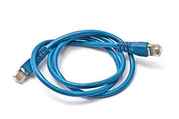 Image showing Blue network plug 