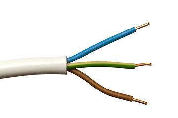 Image showing  colorful electrical wire 