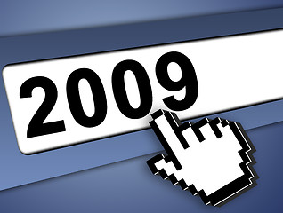 Image showing 2009 internet concept