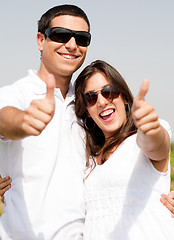 Image showing Young Couple Hugging and smile