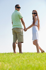 Image showing young couple walk