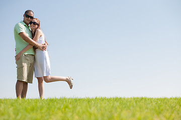 Image showing Young Couple Having A Good time