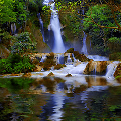 Image showing Luang Prabang waterfalls