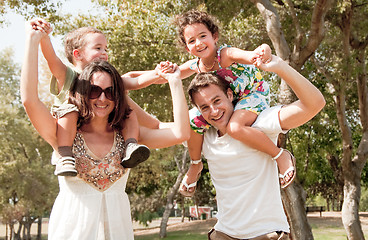 Image showing family in the park