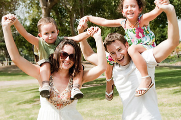 Image showing family in the park