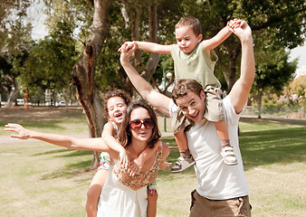 Image showing family in the park