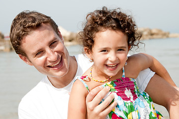 Image showing father and daughter