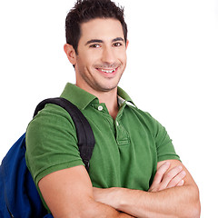 Image showing Portrait of a Young student smiling