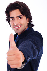 Image showing business man giving thumsup