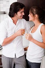 Image showing honeymoon couple flirtring