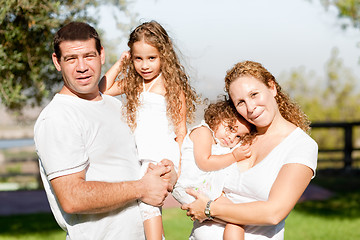 Image showing Happy cheerful family