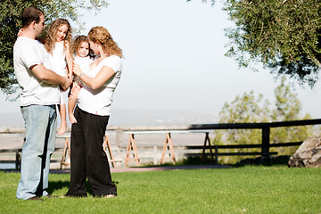 Image showing Parents and Children in a park