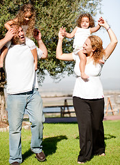 Image showing Parents with their daughters