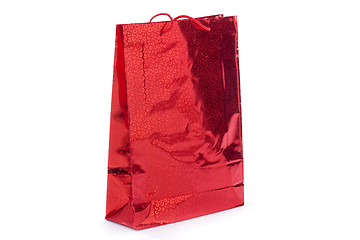 Image showing red shopping bag