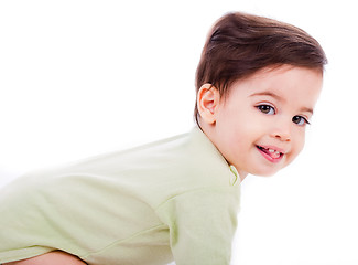 Image showing caucasian baby smile