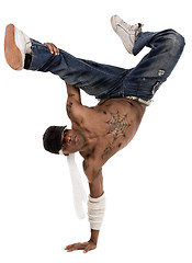 Image showing hip-hop dancer during his practice session