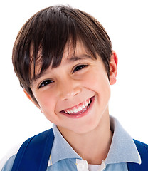 Image showing Closeup smile of a cute young boy