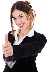 Image showing Business women showing thumbs up