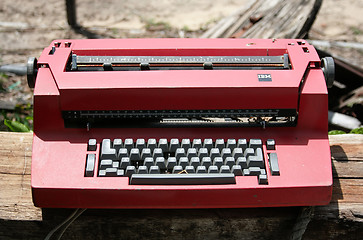 Image showing Old and dusty typewriter