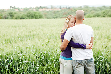 Image showing Lovers in park