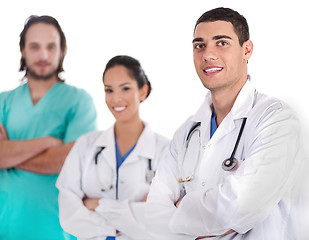 Image showing Group of doctors smiling at the camera