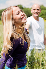 Image showing Young couple enjoying themselves