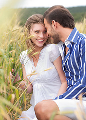 Image showing Young couple making fun