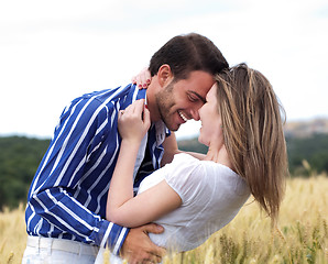 Image showing Happy young adults in love