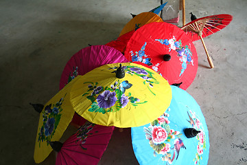 Image showing Decorative umbrellas