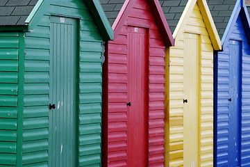 Image showing Beach Huts