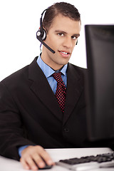Image showing profesional working as a customer care assittant