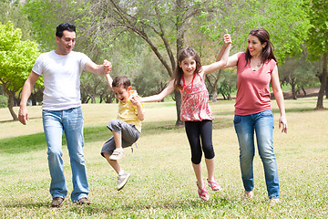 Image showing Happy family on vacation