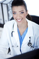 Image showing Bright smile by the doctor