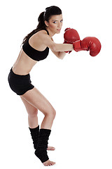 Image showing Kickboxing woman