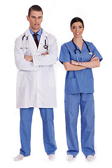 Image showing Couple of young doctors
