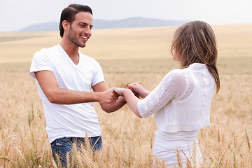 Image showing Loving handsome couple relaxing