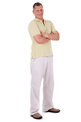 Image showing Full length of middle aged man standing and looking at you