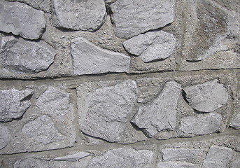 Image showing crazy block wall