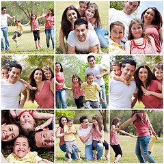 Image showing Happy family enjoying in the park
