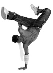 Image showing Hip hop dancer freezed his movements