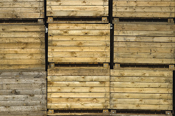 Image showing Wooden crates