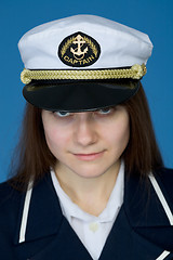 Image showing Portrait of the girl - captain