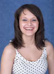 Image showing Portrait pretty smiling young lady