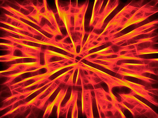 Image showing Abstract flame background with fractal elements