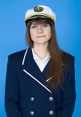 Image showing Portrait of the girl - captain